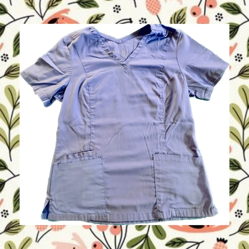 Women’s Ceil Blue Scrub Top